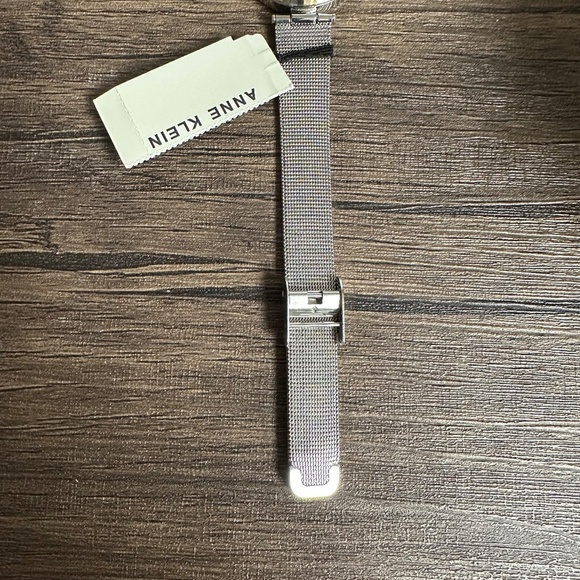 *ANNE KLEIN* Silver x Gold White Dial Women's Mesh Bracelet Watch NWT w/ Box - Picture 11 of 15